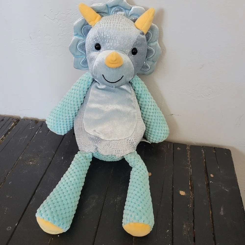 Scentsy Buddy Blue Dinosaur Terra Triceratops Plush Animal Lovie Scented